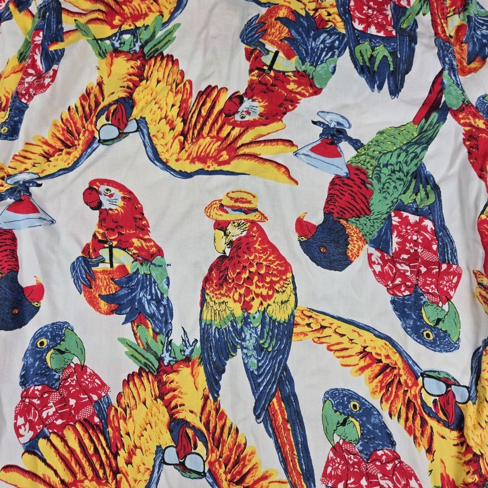 Vintage Levi's Hawaiian Camp Shirt Parrot Bowling Mens Sz Small Button Up Casual - Picture 10 of 14